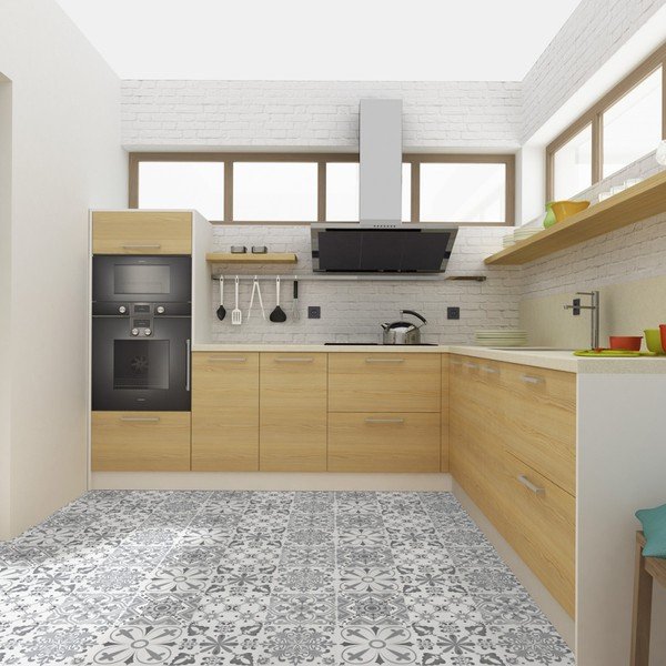 Voděodolná samolepka na zem Ambiance Amos, 90 x 60 cm-image-1