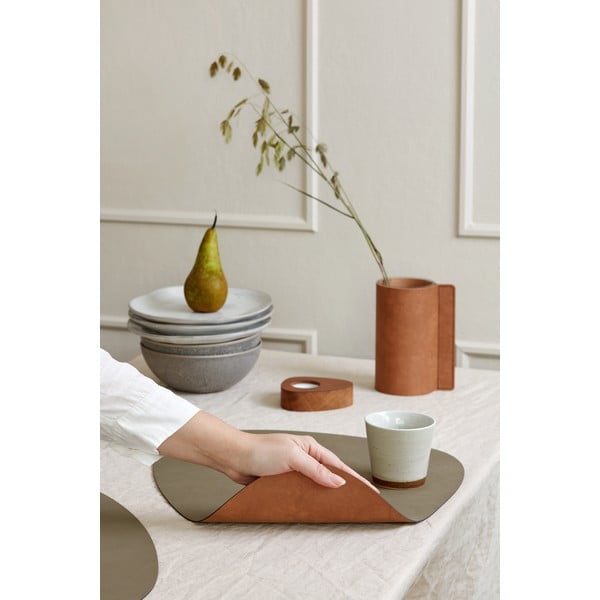 Prostírání z eko kůže 37x44 cm Curve L Double Nupo – LIND DNA-image-1