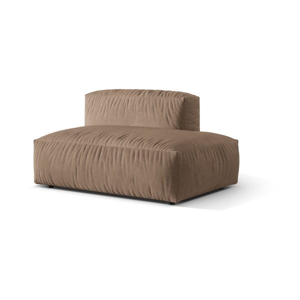 Světle hnědý sametový modul pohovky (pravý roh) Martina – Micadoni -image-1