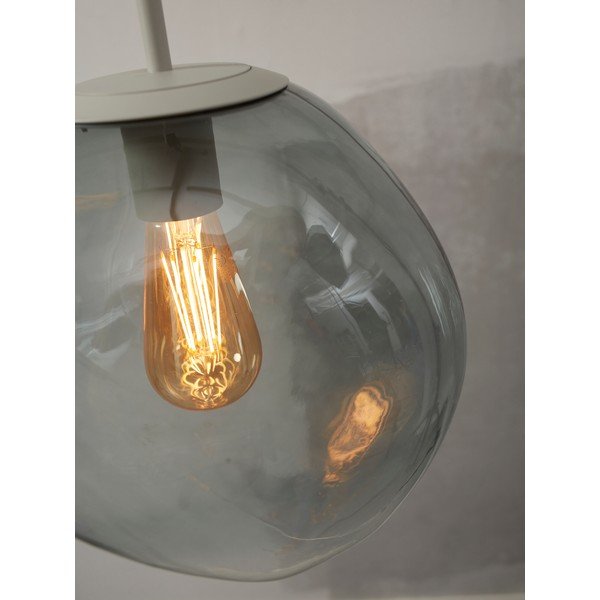 Šedé závěsné svítidlo se skleněným stínidlem ø 12 cm Helsinki – it's about RoMi-image-2