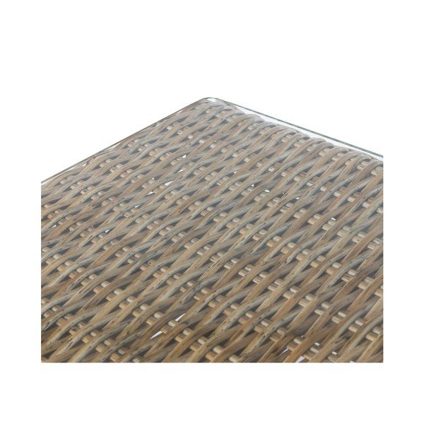 Zahradní odkládací stolek z umělého ratanu 80x80 cm Patsy – LDK Garden-image-3
