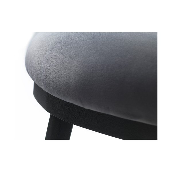 Šedá sametová lavice Gain – Unique Furniture-image-1