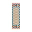 Běhoun s příměsí vlny 80x300 cm Checkered Border – Flair Rugs