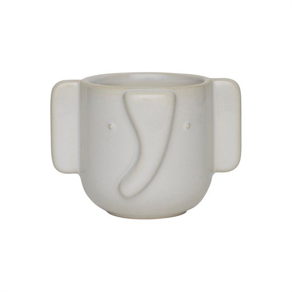 Kameninový ručně vyrobený obal na květináč ø 9 cm Elephant – OYOY Mini