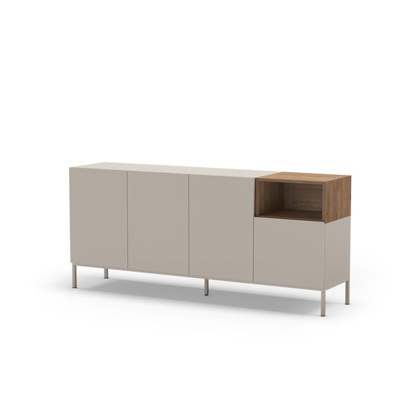 Krémová komoda 180x80 cm Cailin – Marckeric-image-3