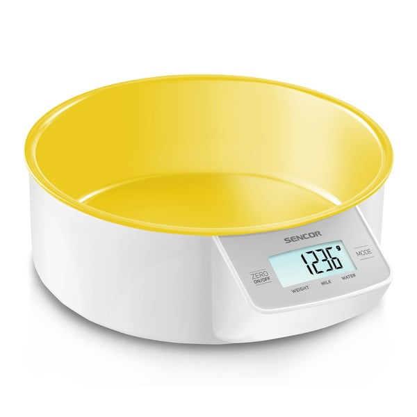 Kuchyňská váha Sencor 4004, žlutá