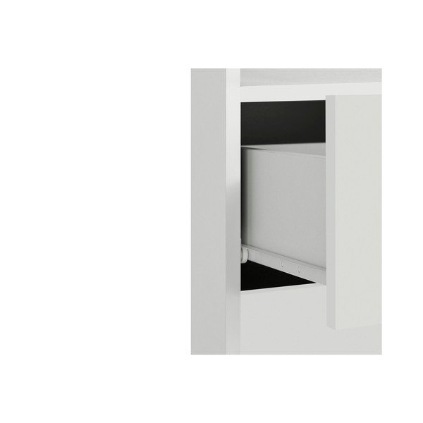 Bílá vysoká koupelnová skříňka 60x121 cm Mirza - Støraa-image-3