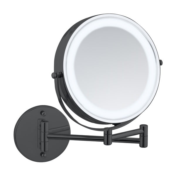 Kosmetické zrcadlo s osvětlením/zvětšovací (zvětšení 5x) ø 25,5 cm Lumi – Wenko-image-1