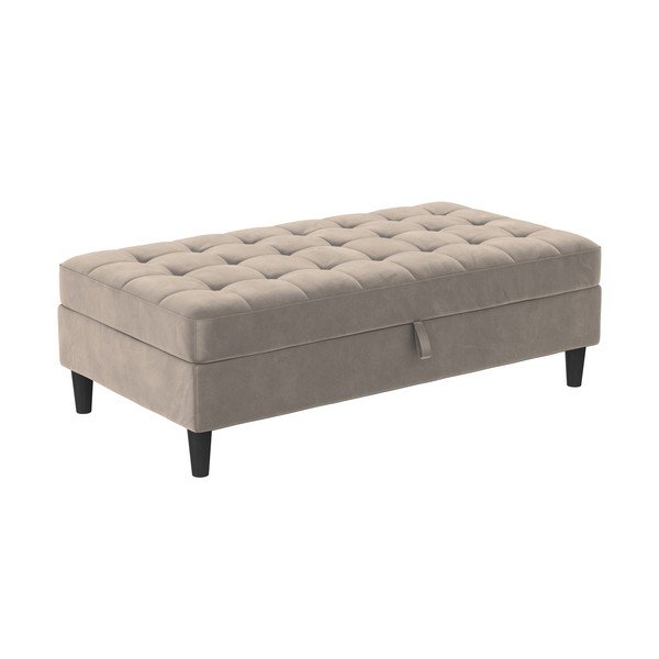 Šedá sametová podnožka Presley – Støraa-image-2