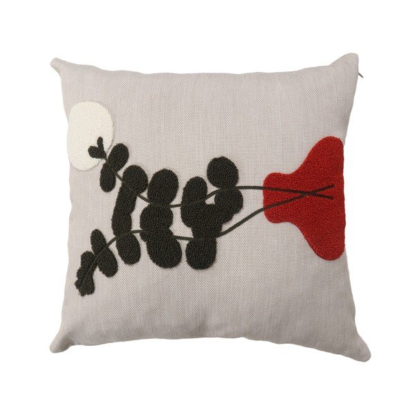 Lněný dekorační polštář 43x43 cm Vazo – Mioli Decor