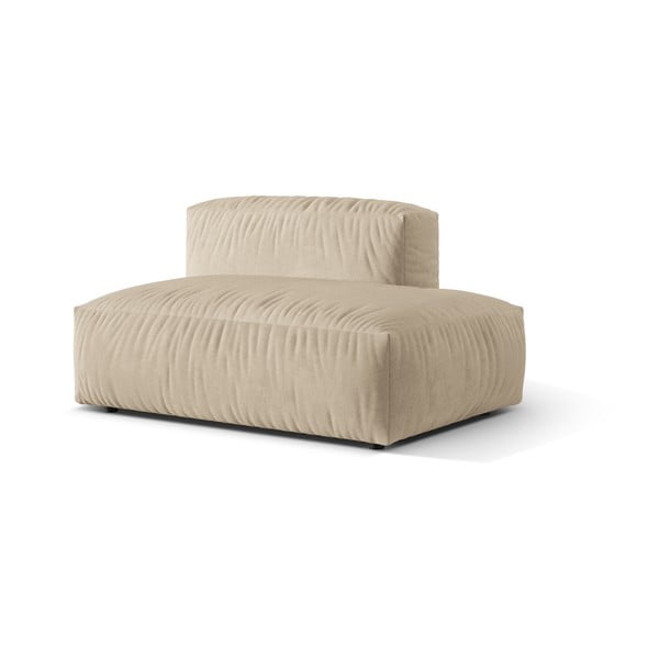 Béžový sametový modul pohovky (pravý roh) Martina – Micadoni -image-1