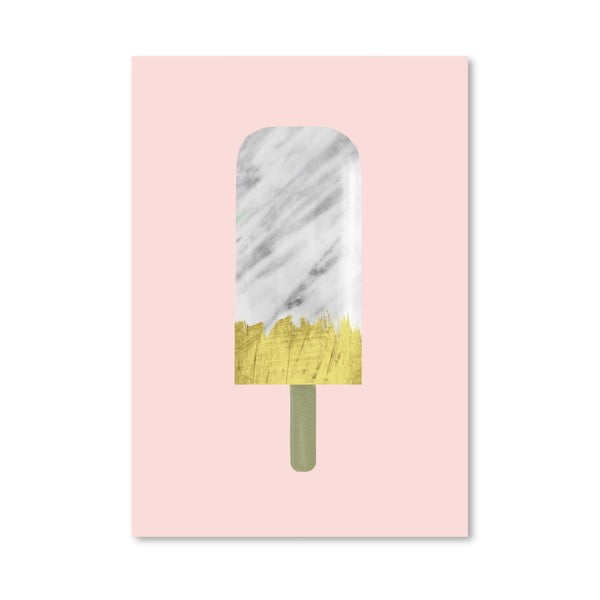 Plakát Americanflat Carrara Marble And Gold Popsicle, 30 x 42 cm