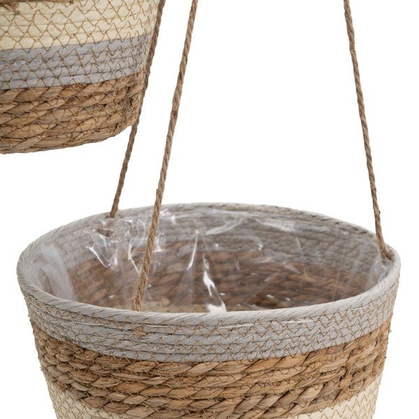 Závěsné květináče z mořské trávy v sadě 3 ks ø 20 cm – Ixia-image-3