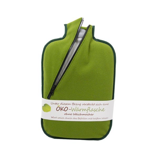 Ohřívací lahev se zeleným softshellovým obalem Hugo Frosch 