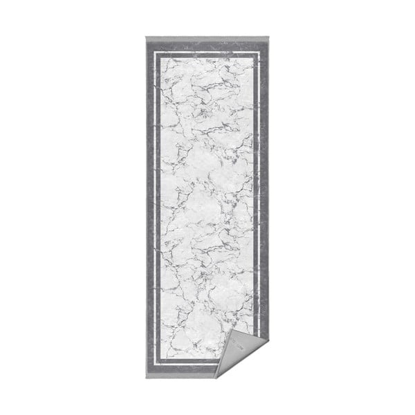 Bílo-šedý koberec běhoun 80x200 cm – Mila Home