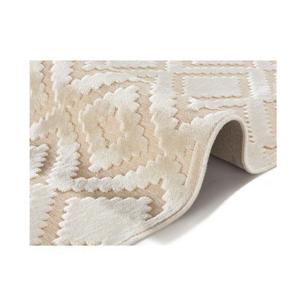 Krémový koberec z viskózy Mint Rugs Iris, 80 x 125 cm-image-1