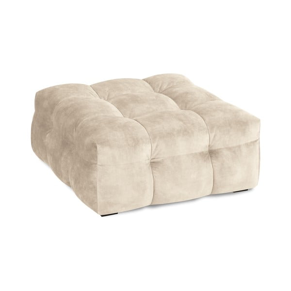 Béžový sametový puf Windsor & Co Sofas Vesta-image-4