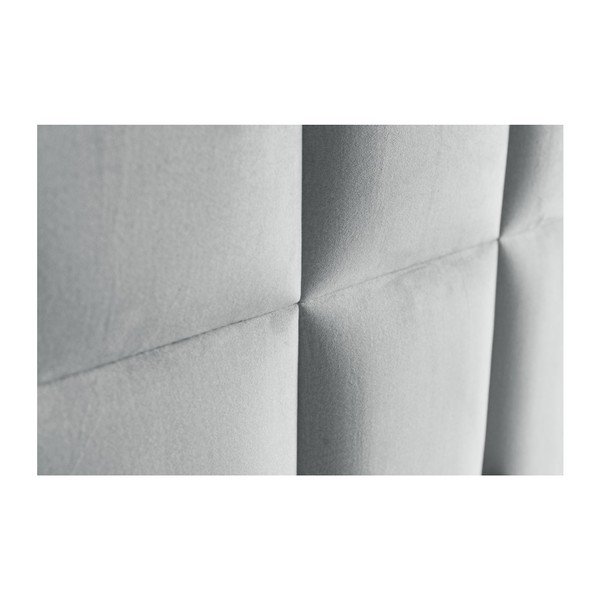 Světle šedá boxspring postel s úložným prostorem 200x200 cm Flip – Ropez-image-3
