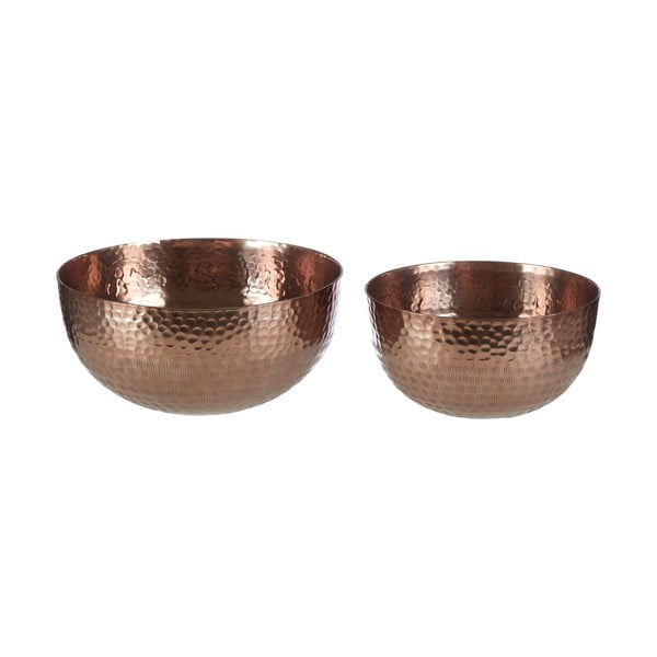 Kovové servírovací misky v měděné barvě v sadě 2 ks ø 26 cm Solis – Premier Housewares