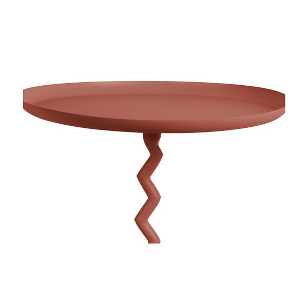 Kovový kulatý odkládací stolek ø 40 cm Zig Zag – Leitmotiv-image-1