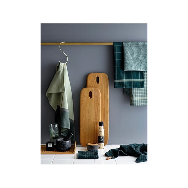 Zelená kuchyňská utěrka z bavlny Södahl Geometric, 50 x 70 cm-image-2