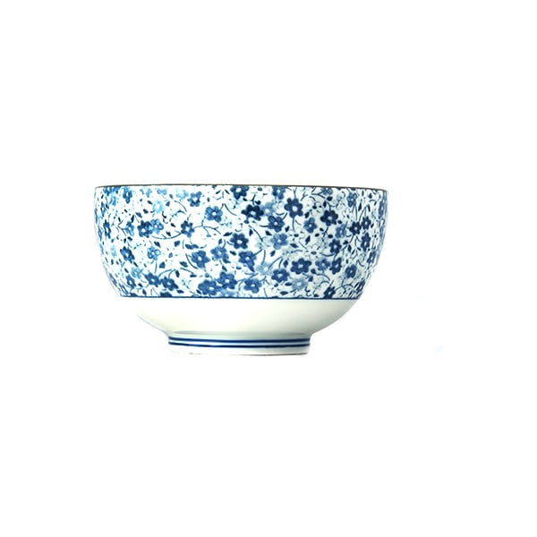 Modro-bílá keramická miska MIJ Daisy, ø 13 cm