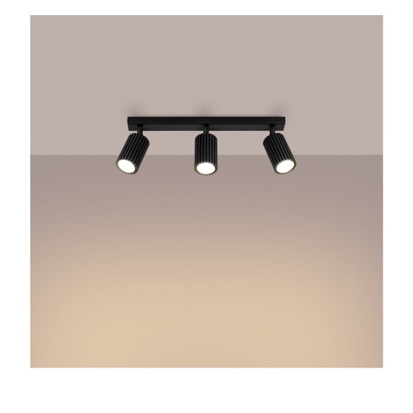 Černé bodové svítidlo 6,5x45 cm Gleam – Sollux-image-3