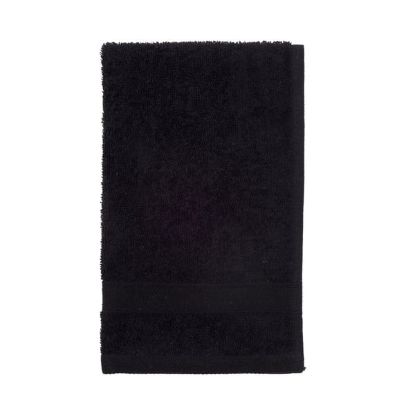 Černý froté ručník Walra Frottier, 30 x 50 cm