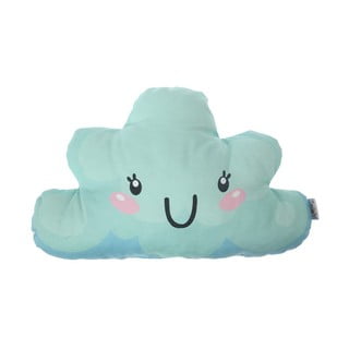 Tyrkysový dětský polštářek s příměsí bavlny Mike & Co. NEW YORK Pillow Toy Arro, 21 x 40 cm
