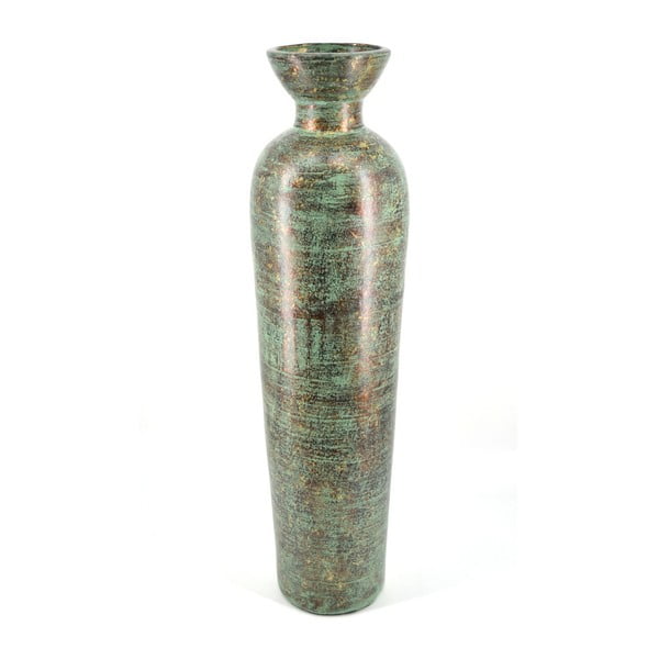Šedozelená terakotová váza Moycor Cooper, 100 cm