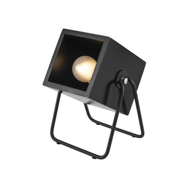 Černá stolní lampa Leitmotiv Hefty Square-image-1