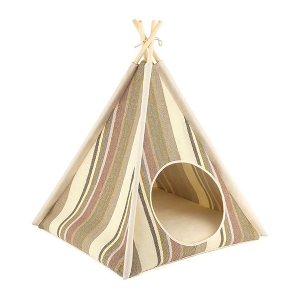 Béžový teepee stan pro domácího mazlíčka 63x63 cm Cozy Cove Seacost – P.L.A.Y.