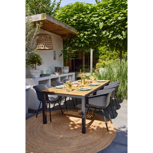 Tmavě šedé plastové zahradní židle v sadě 2 ks Jill Rondo – Hartman-image-4