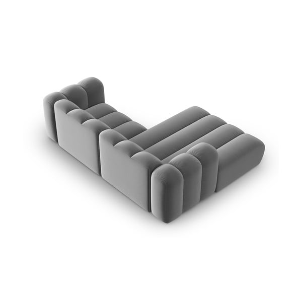 Světle šedá rohová pohovka (levý roh) Lupine – Micadoni Home-image-3