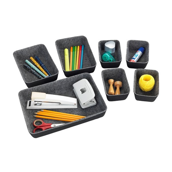 Set 7 šedých organizérů Wenko-image-4