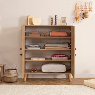 Skříňka v dekoru dubu v přírodní barvě 95x111 cm Multilux – Kalune Design