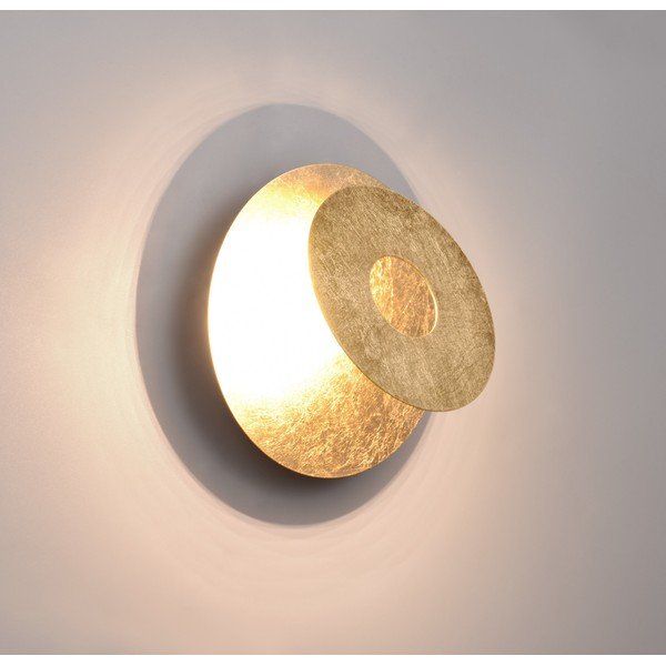 LED nástěnné svítidlo ve zlaté barvě Leano – Trio-image-1