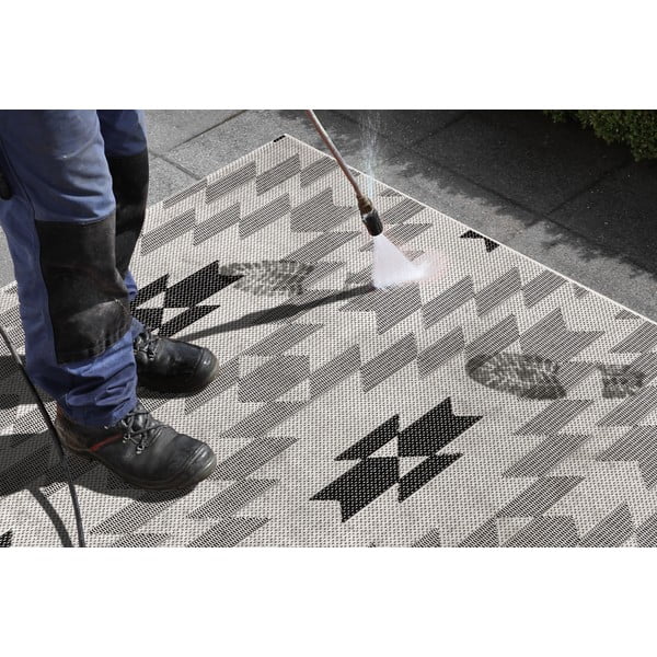 Černo-bílý venkovní koberec Ragami Geo, 160 x 230 cm-image-4