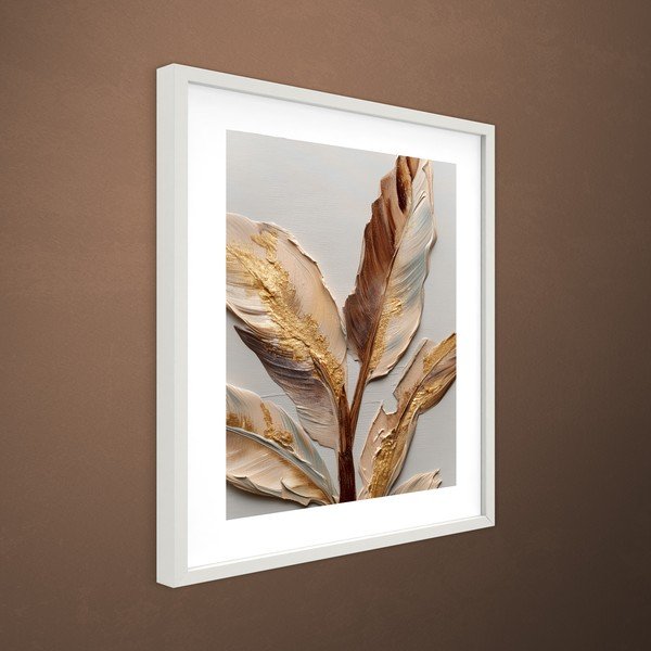 Tištěný obraz s rámem 40x50 cm Golden Strelitzia – Styler-image-3