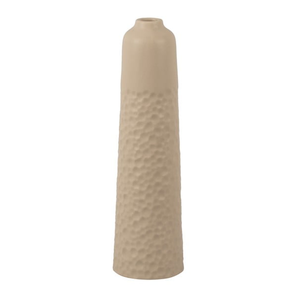 Béžová keramická váza PT LIVING Carve, výška 27,5 cm