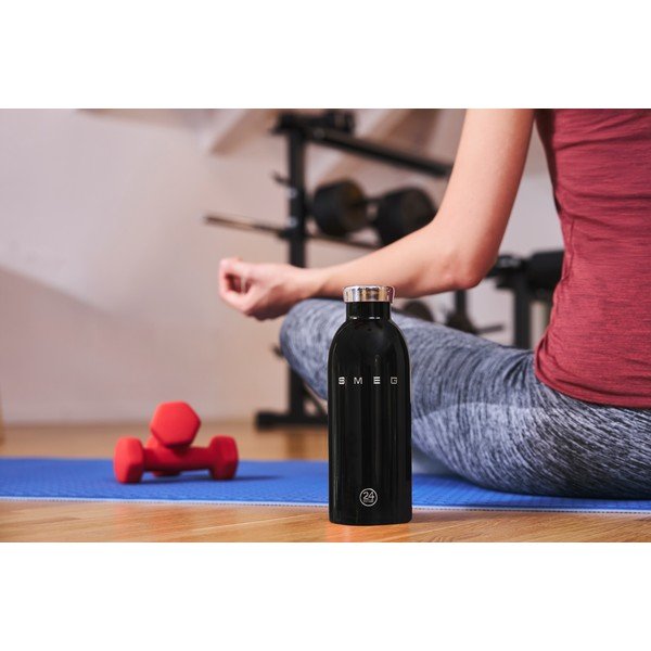 Černá termoláhev z nerezové oceli 500 ml 24BOTTLES – SMEG-image-1