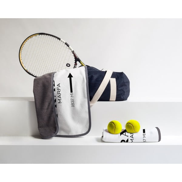 Černobílý ručník z mikrovlákna 45x70 cm Prada – Really Nice Things-image-1