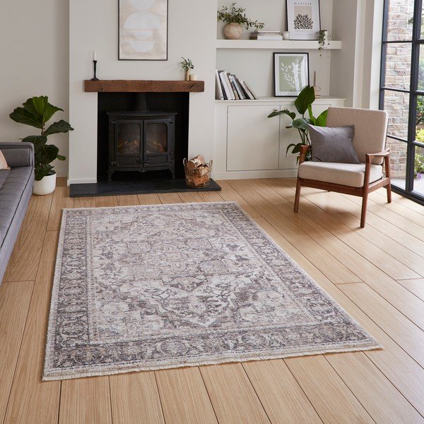 Šedo-béžový koberec 120x170 cm Vintage – Think Rugs-image-1
