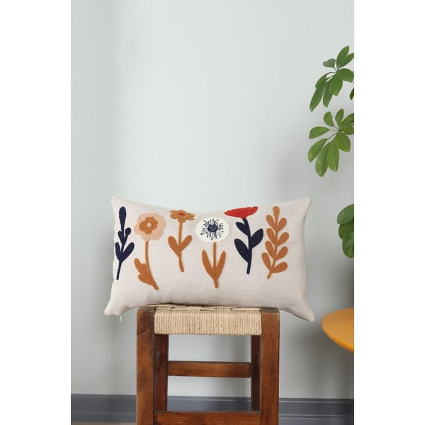 Lněný dekorační polštář 25x43 cm Orkide – Mioli Decor-image-1