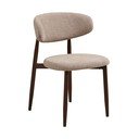 Béžová/tmavě hnědá čalouněná jídelní židle Levanto – House Nordic