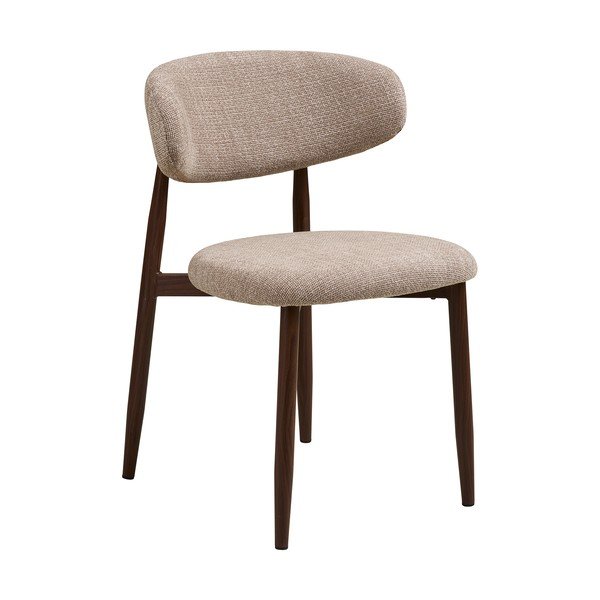 Béžová/tmavě hnědá čalouněná jídelní židle Levanto – House Nordic