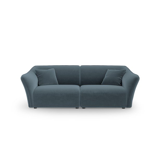 Modrá sametová pohovka 206 cm Tokyo – Cosmopolitan Design