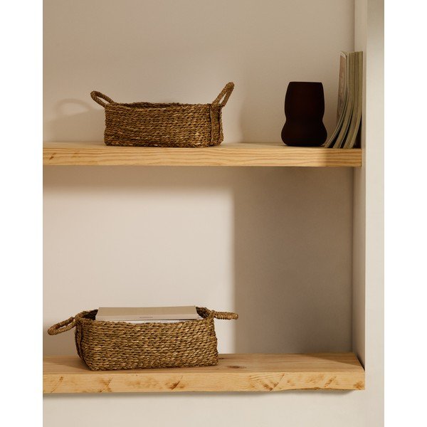 Košíky v sadě 2 ks z vodního hyacintu 34x24x19 cm Milly – Kave Home-image-1