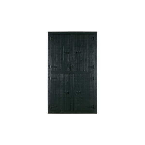 Černá šatní skříň vtwonen Bunk-image-1