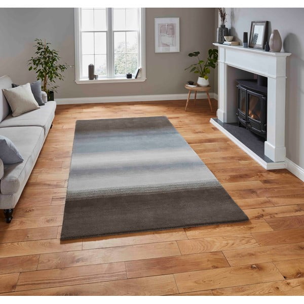 Šedý vlněný koberec 230x150 cm Elements - Think Rugs-image-1